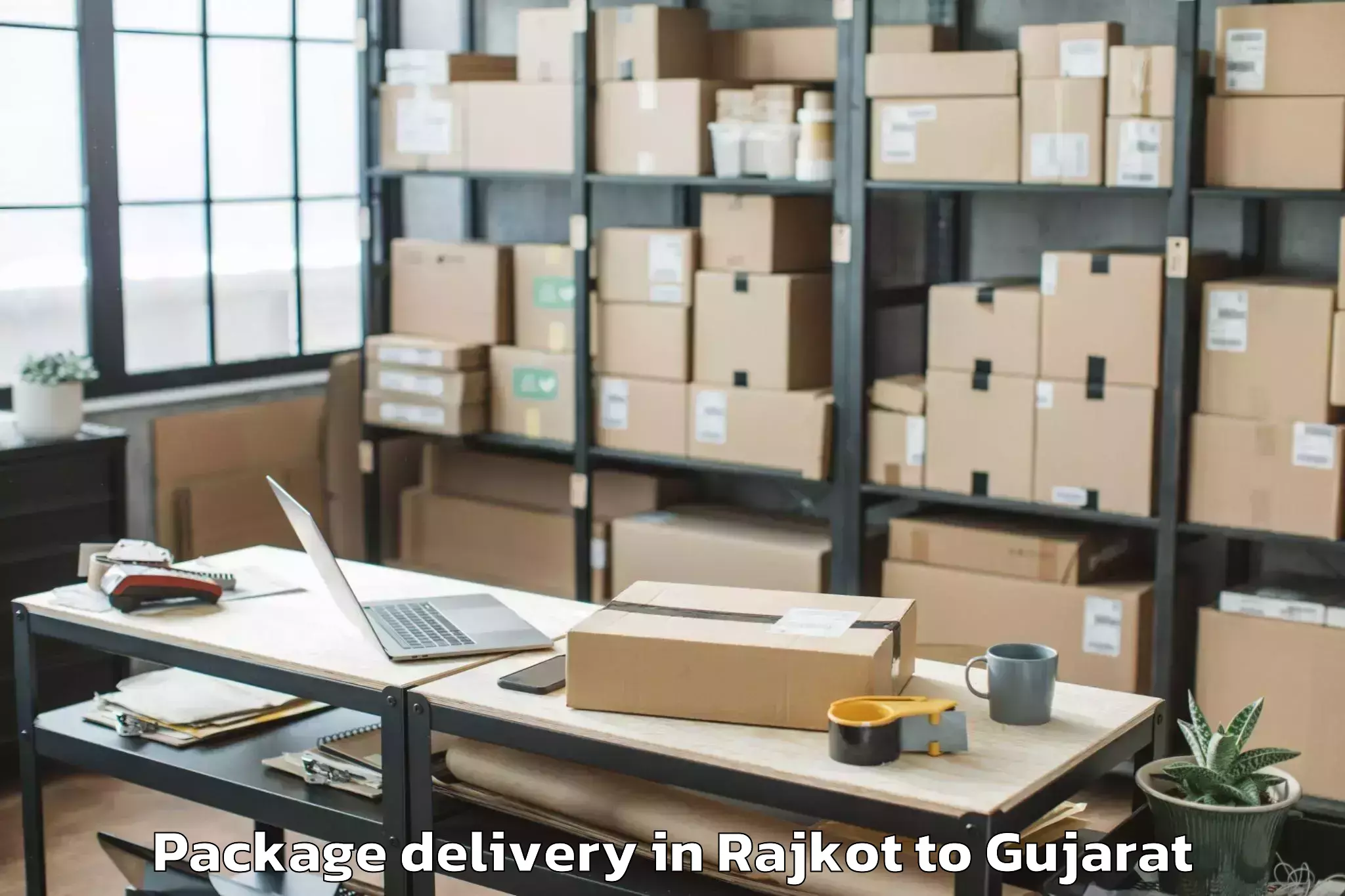 Easy Rajkot to Dharampur Valsad Package Delivery Booking